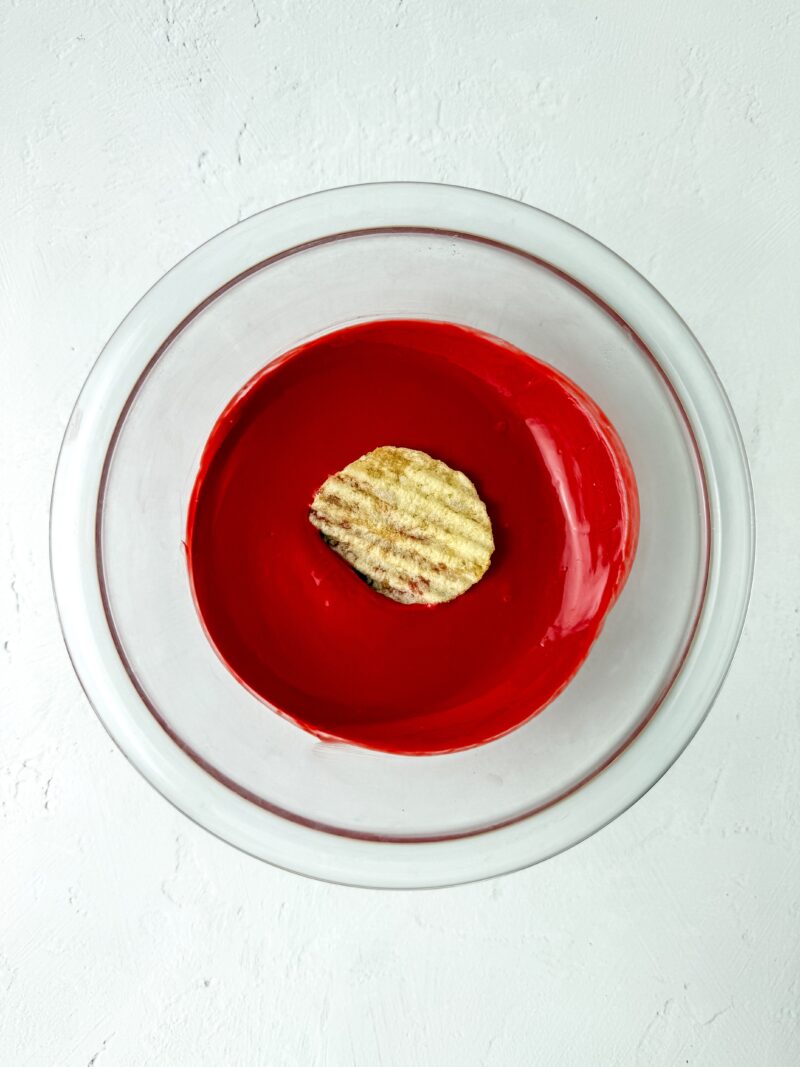 Dipping the potato chip