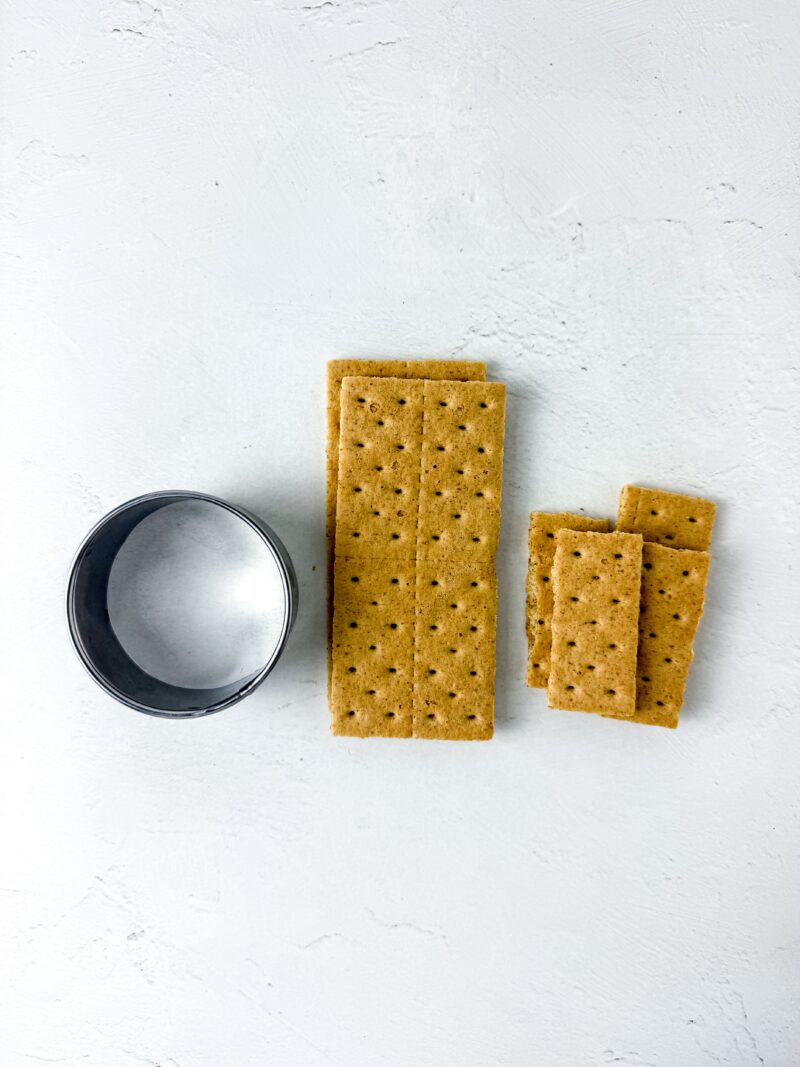 Prepping the graham crackers