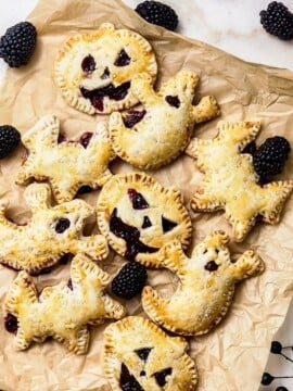 Halloween Hand Pies Recipe with Blackberry Filling
