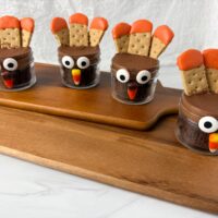 Thanksgiving Turkey Cake Jars Dessert
