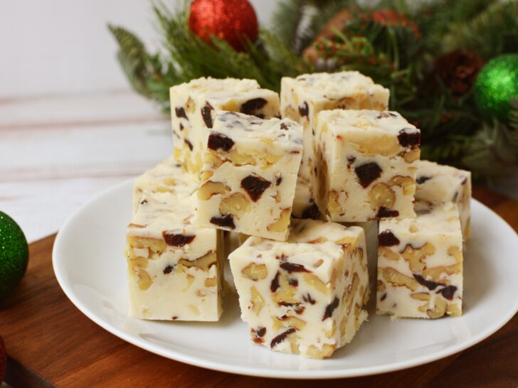 White Chocolate Cranberry Walnut Fudge Recipe