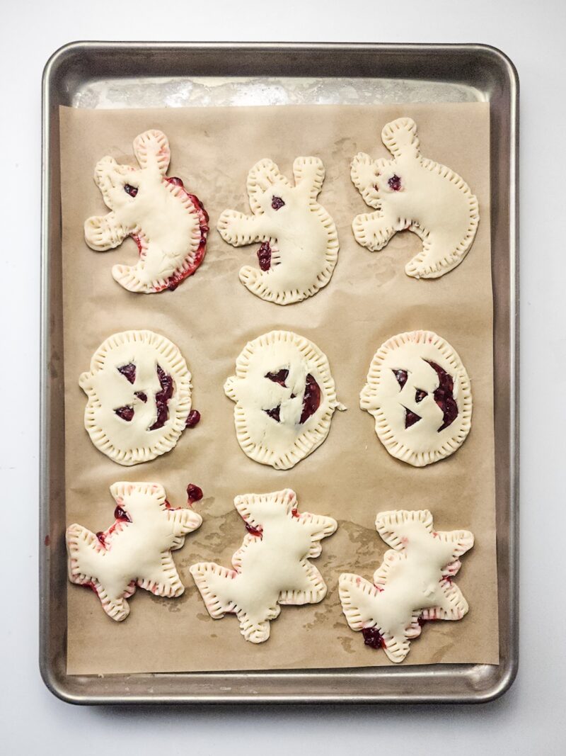 Halloween Hand Pies ready to bake