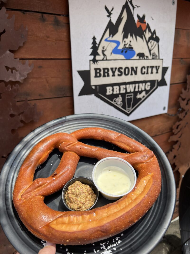 Bryson City Brewing Giant Pretzel