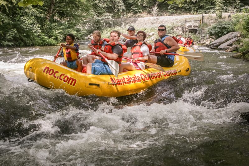 Bryson City Rafting as a family in Nantahala National Forest