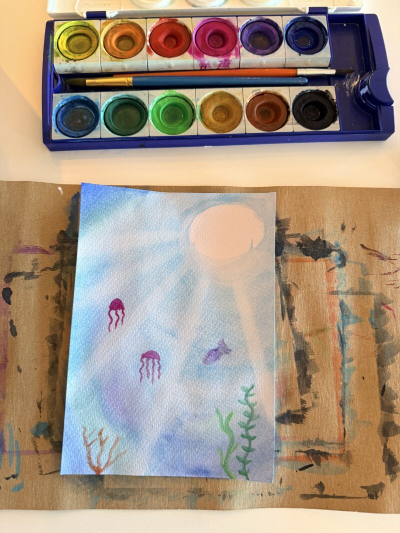 The water color class on Holland America