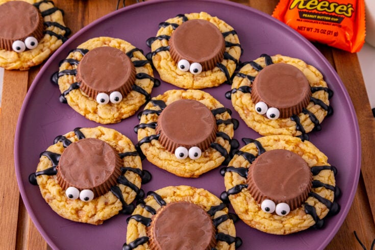 Halloween Cake Mix Spider Cookies Recipe