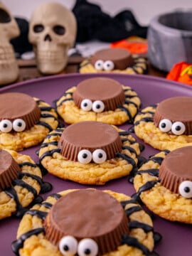 Halloween Cake Mix Spider Cookies Recipe